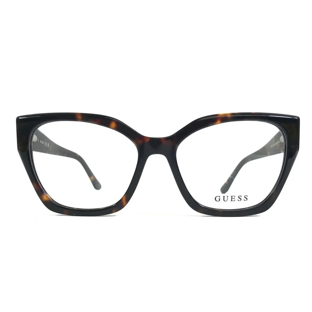 Guess Eyeglasses Frames GU50112 052 Tortoise Brown Butterfly Full Rim 55-17-145